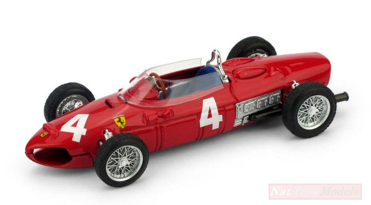 SCALE MODEL COMPATIBLE WITH FERRARI 156 F1 WVTRIPS 1961 N.4 DNF ITALY GP 1:43 BRUMM BM0640