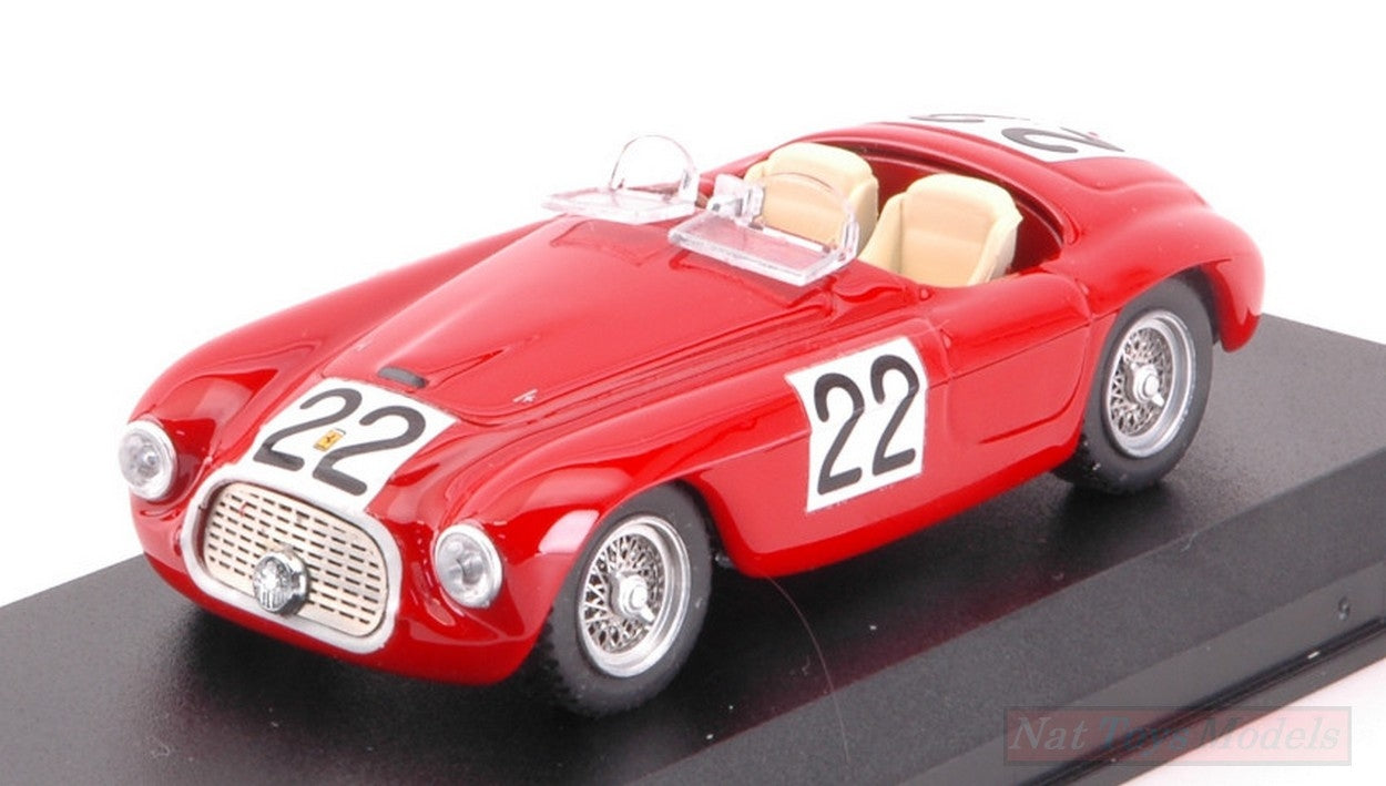 SCALE MODEL COMPATIBLE WITH FERRARI 166 MM N.22 WINNER LM 1949 CHINETTI-SELSDON 1:43 ART MODEL AM0011-2