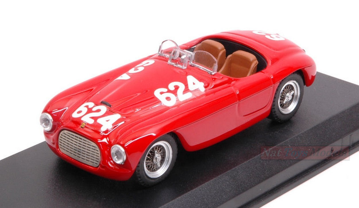 SCALE MODEL COMPATIBLE WITH FERRARI 166 MM N.624 WINNER MM 1949 C.BIONDETTI-E.SALANI 1:43 ART MODEL AM0008-2