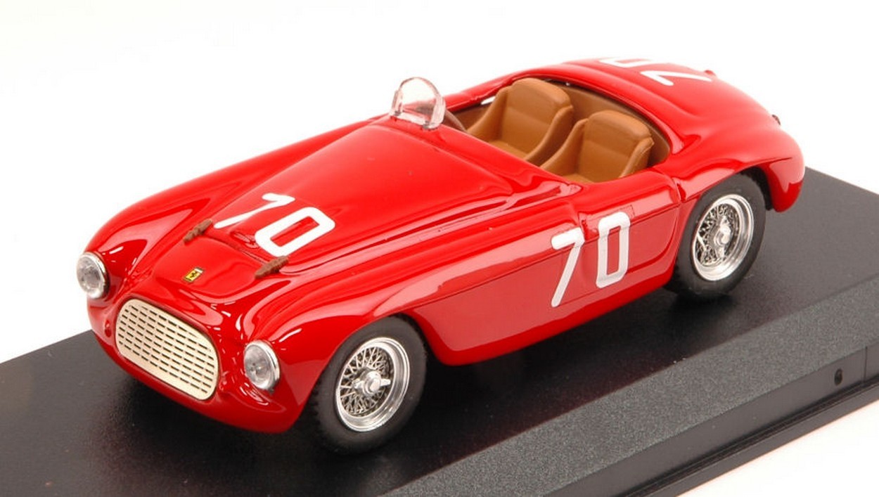MODELE REDUIT COMPATIBLE AVEC FERRARI 166 MM SPIDER N.70 DNF TARGA FLORIO 1952 E.GILETTI 1:43 ART MODEL AM0238