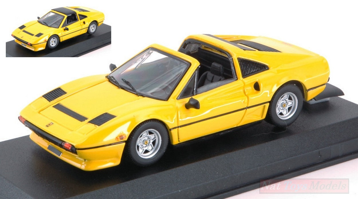 SCALE MODEL COMPATIBLE WITH FERRARI 208 GTS TURBO 1983 YELLOW 1:43 BEST MODEL BT9757