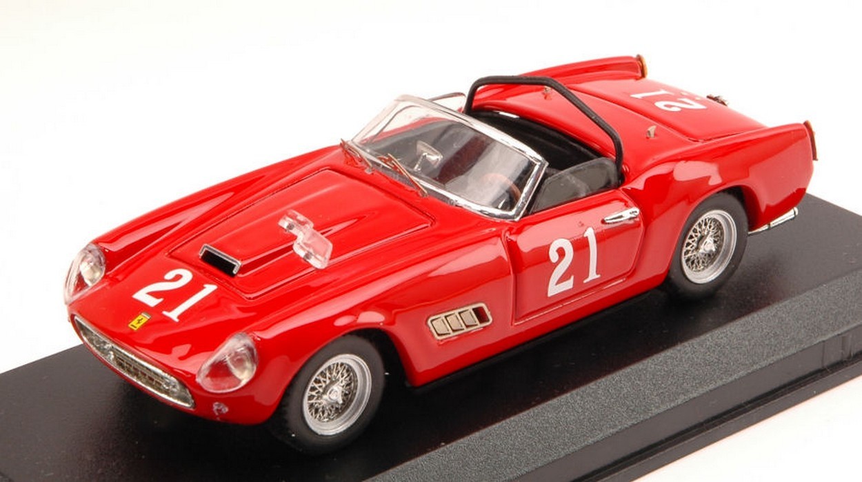 SCALE MODEL COMPATIBLE WITH FERRARI 250 CALIFORNIA N.21 14th NASSAU TROPHY 1960 W.VON TRIPS 1:43 ART MODEL AM0234