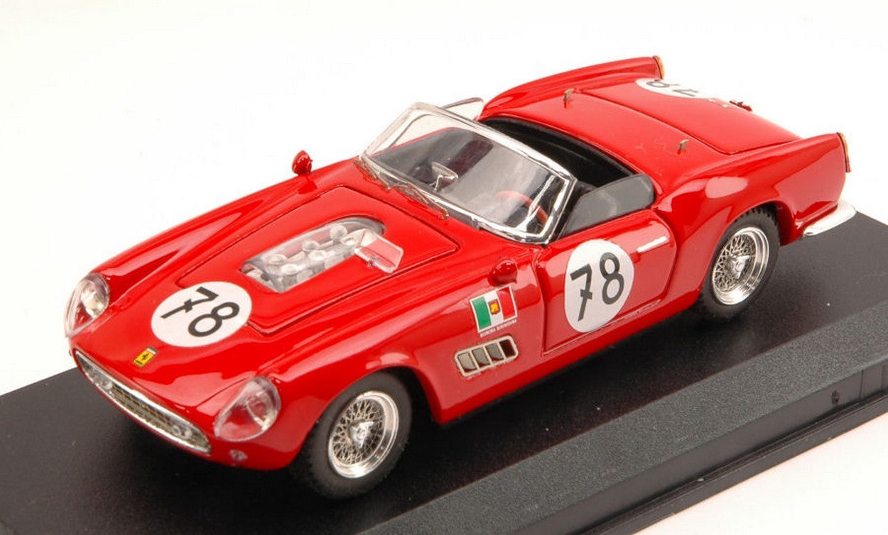 SCALE MODEL COMPATIBLE WITH FERRARI 250 CALIFORNIA N.78 ACCIDENT 1000 KM NURBURGRING 1960 1:43 ART MODEL AM0196