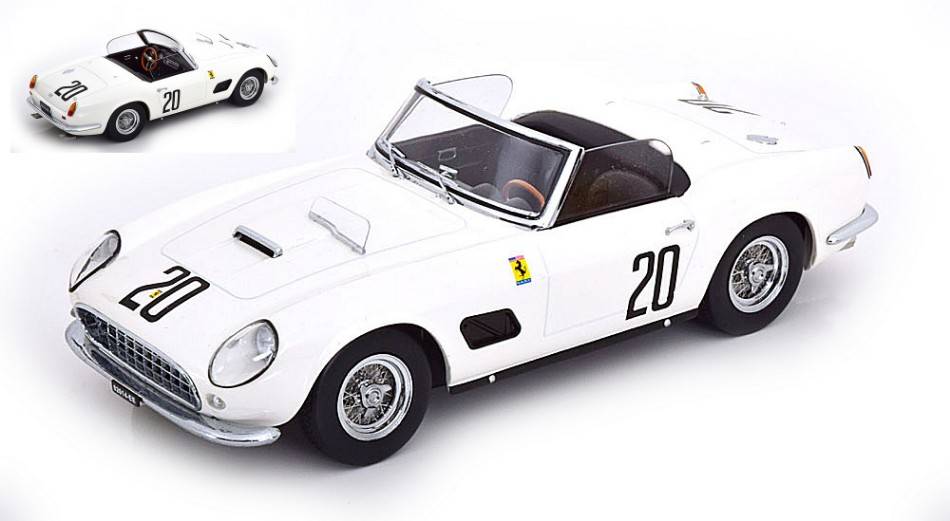SCALE MODEL COMPATIBLE WITH FERRARI 250 GT CALIFORNIA N.20 24 H LE MANS 1960 STURGIS-SCHLESSER 1:18 KK SCALE KKDC181047
