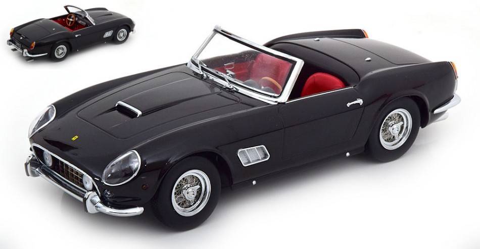 SCALE MODEL COMPATIBLE WITH FERRARI 250 GT CALIFORNIA SPYDER 1960 BLACK 1:18 KK SCALE KKDC181043