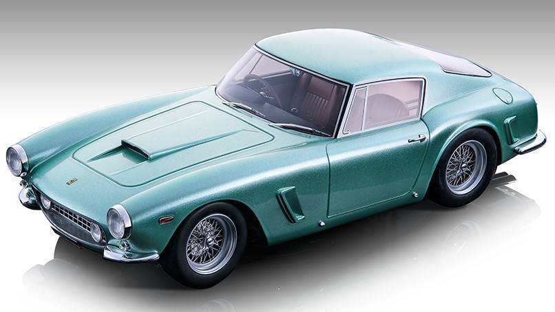 SCALE MODEL COMPATIBLE WITH FERRARI 250 GT SWB ROAD ENZO FERRARI PERSONAL CAR MET.GREEN 1:18 TECNOMODEL TMD18245C