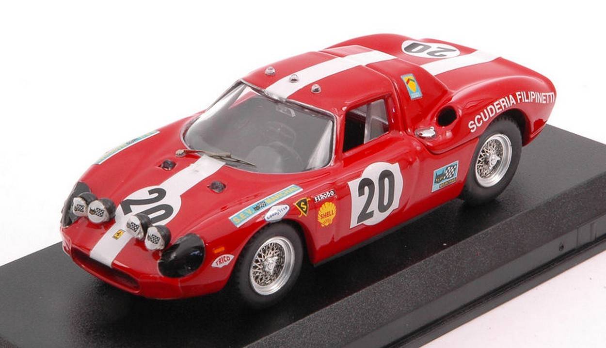 SCALE MODEL COMPATIBLE WITH FERRARI 250 LM N.20 LM 1968 WILLIAMS-MULLER 1:43 BEST MODEL BT9206