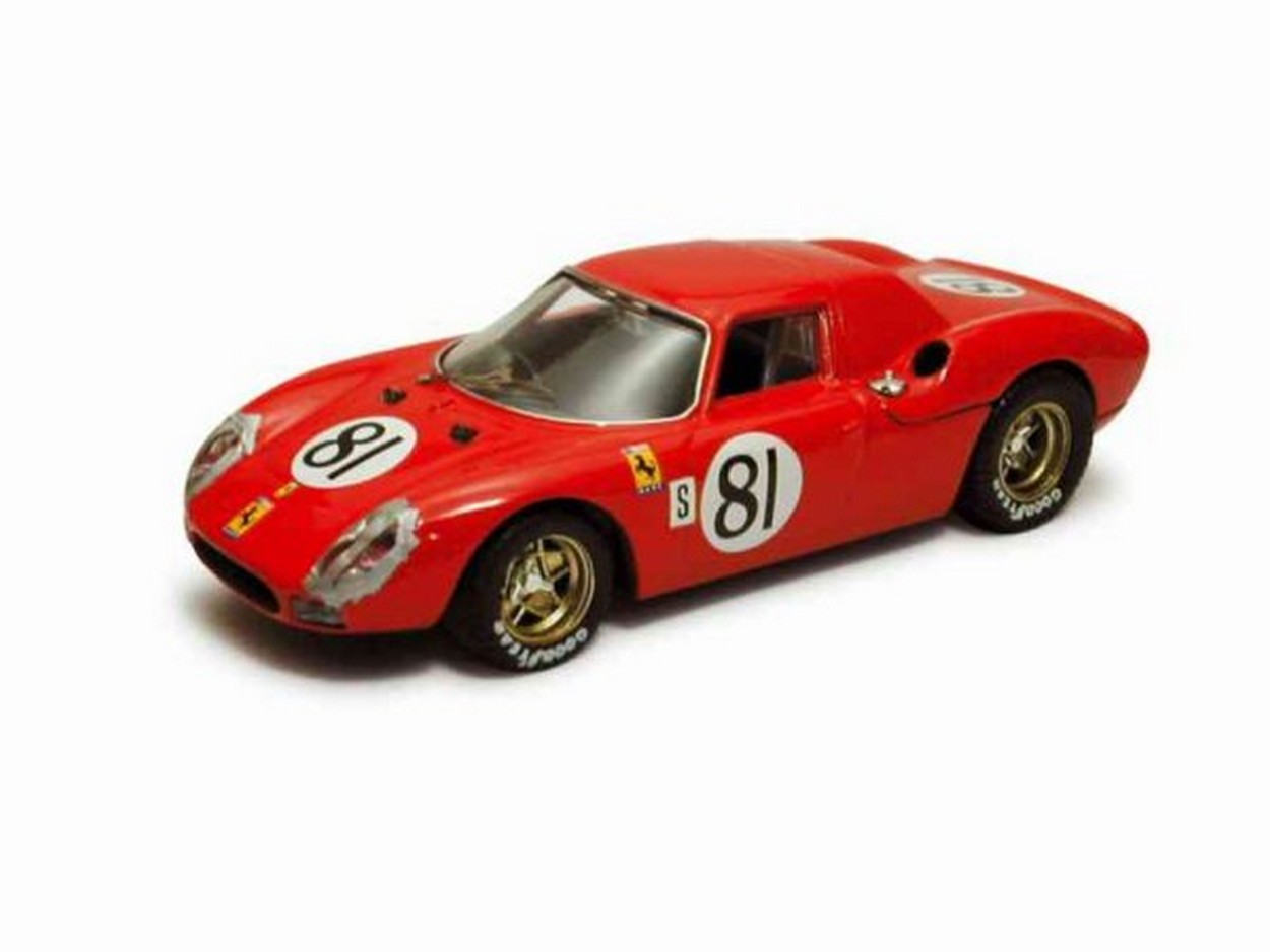 MODELE REDUIT COMPATIBLE AVEC FERRARI 250 LM N.81 ACCIDENT 24H DAYTONA 1968 PIPER-GREGORY 1:43 MEILLEUR MODELE BT9266