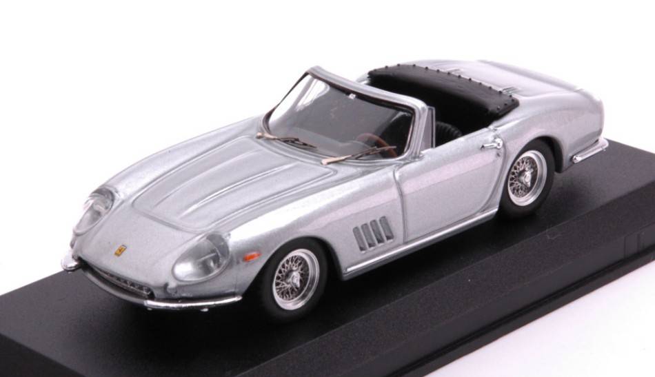 SCALE MODEL COMPATIBLE WITH FERRARI 275 GTB/4 NART SPYDER 1967 GRAY METALLIC 1:43 BEST MODEL BT9847