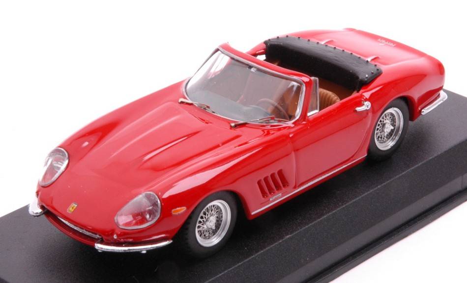 SCALE MODEL COMPATIBLE WITH FERRARI 275 GTB/4 NART SPYDER 1967 RED 1:43 BEST MODEL BT9837