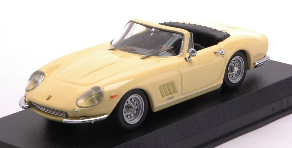 SCALE MODEL COMPATIBLE WITH FERRARI 275 GTB/4 SPYDER NART 1967 SOLAR YELLOW 1:43 BEST MODEL BT9824