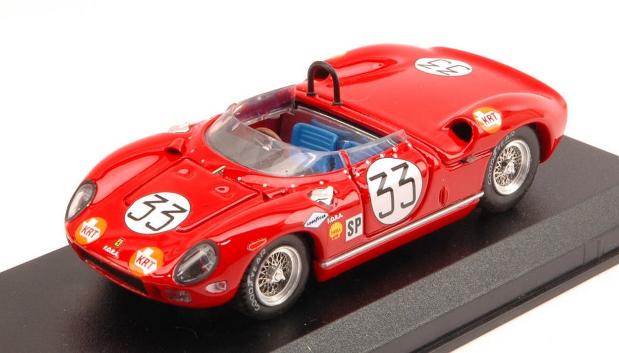 SCALE MODEL COMPATIBLE WITH FERRARI 275 P N.33 8th 12H SEBRING 1965 MAGLIOLI-BAGHETTI 1:43 ART MODEL AM0301