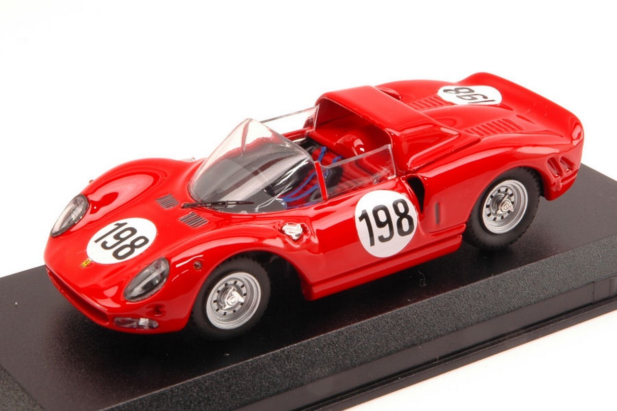 SCALE MODEL COMPATIBLE WITH FERRARI 275 P2 N.198 WINNER TARGA FLORIO 1965 BANDINI-VACCARELLA 1:43 BEST BT9593