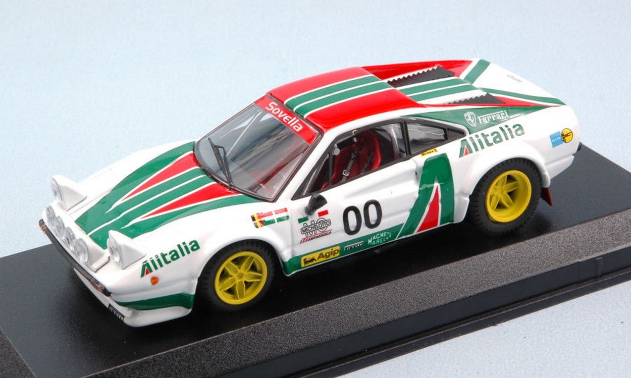 SCALE MODEL COMPATIBLE WITH FERRARI 308 GR.4 ALITALIA N.00 TEAM MAKELA AUTO TUNING 1:43 BEST BT9616
