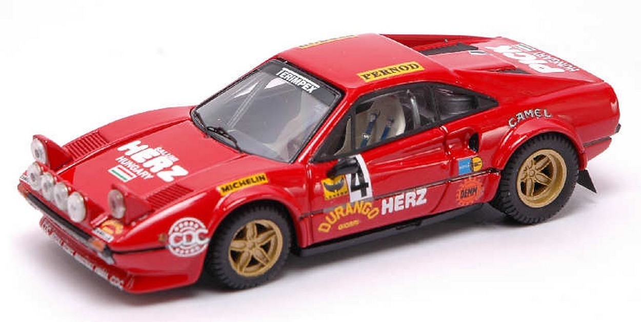 SCALE MODEL COMPATIBLE WITH FERRARI 308 GTB GR.3 N.4 WINNER MONZA RALLY 1979 PINTO-PENARIOL 1:43 BEST MODEL BT9341