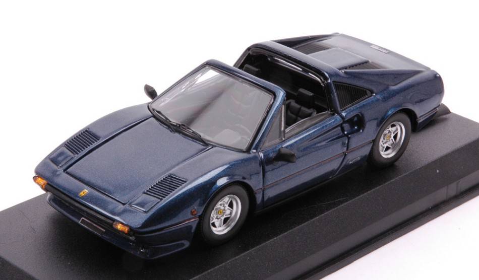 SCALE MODEL COMPATIBLE WITH FERRARI 308 GTS 1982 BLUE SERA MET.1:43 BEST MODEL BT9841