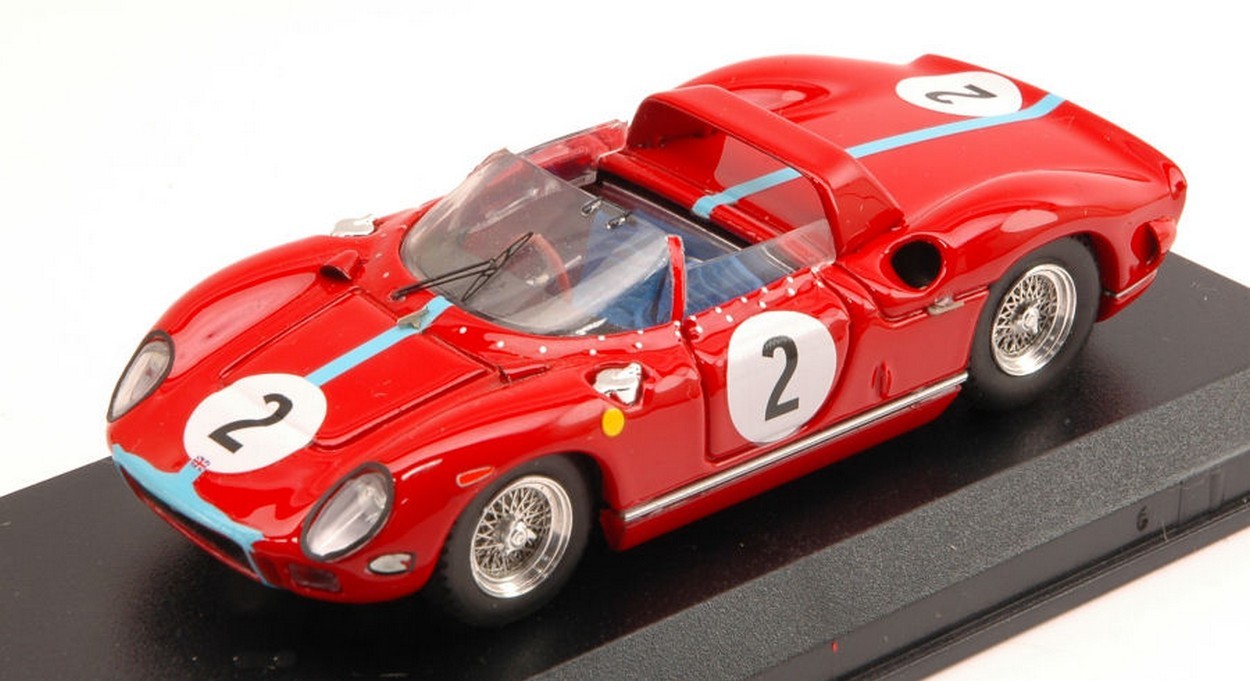 SCALE MODEL COMPATIBLE WITH FERRARI 330 P N.2 WINNER 1000 KM PARIS 1964 HILL-BONNIER 1:43 ART MODEL AM0180