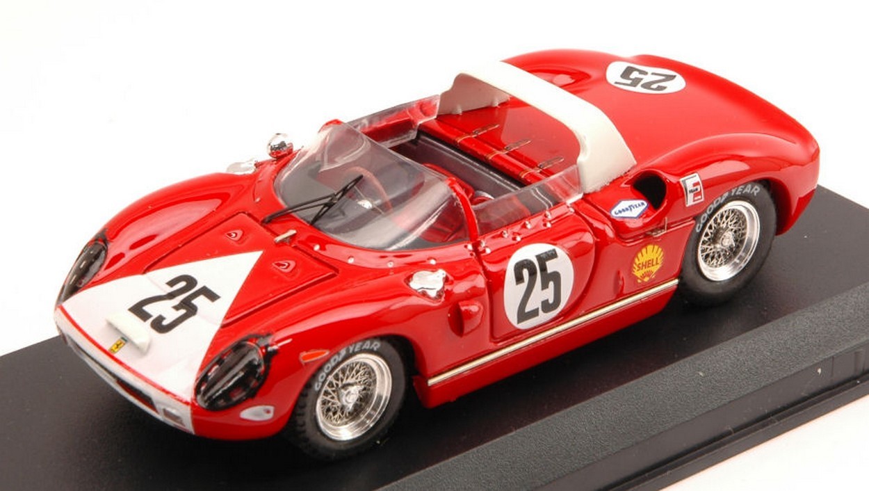 SCALE MODEL COMPATIBLE WITH FERRARI 330 P N.25 3rd 12H SEBRING 1964 P.RODRIGUEZ 1:43 ART MODEL AM0177