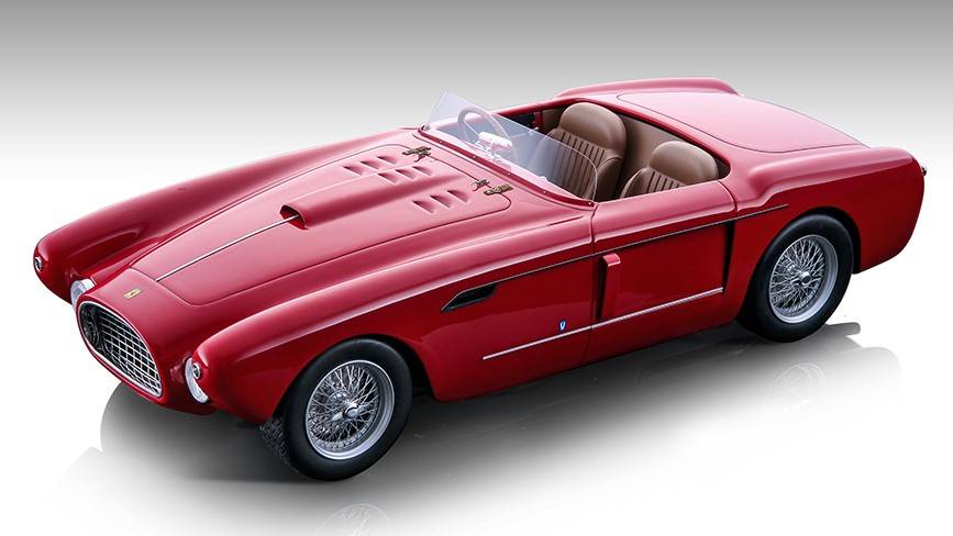 SCALE MODEL COMPATIBLE WITH FERRARI 340 MEXICO SPYDER 1953 PRESS GLOSS RED 1:18 TECNOMODEL TMD18212A