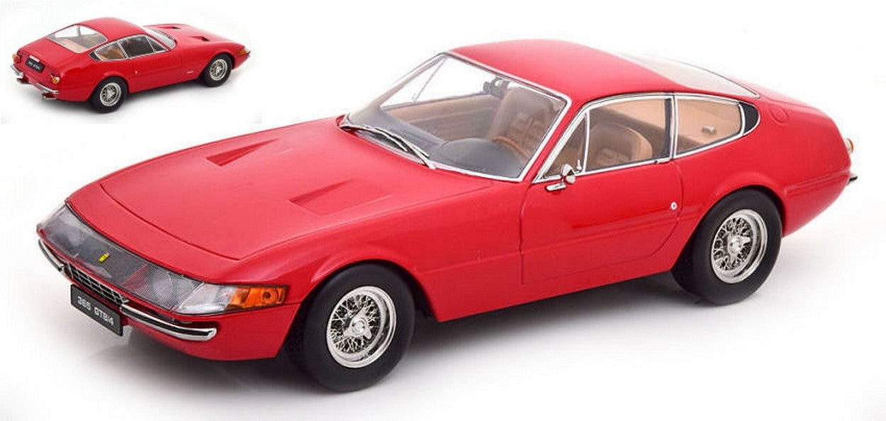 SCALE MODEL COMPATIBLE WITH FERRARI 365 GTB DAYTONA COUPE' 1st SERIES 1969 RED 1:18 KK KKDC180581