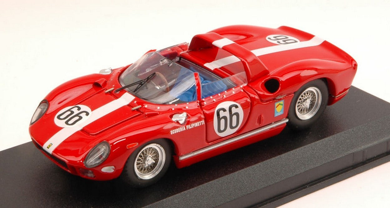 SCALE MODEL COMPATIBLE WITH FERRARI 365 P N.66 1000 Km MONZA 1965 MULLER-SPYCHIGER (FATAL ACCIDENT) ART MODEL AM0287