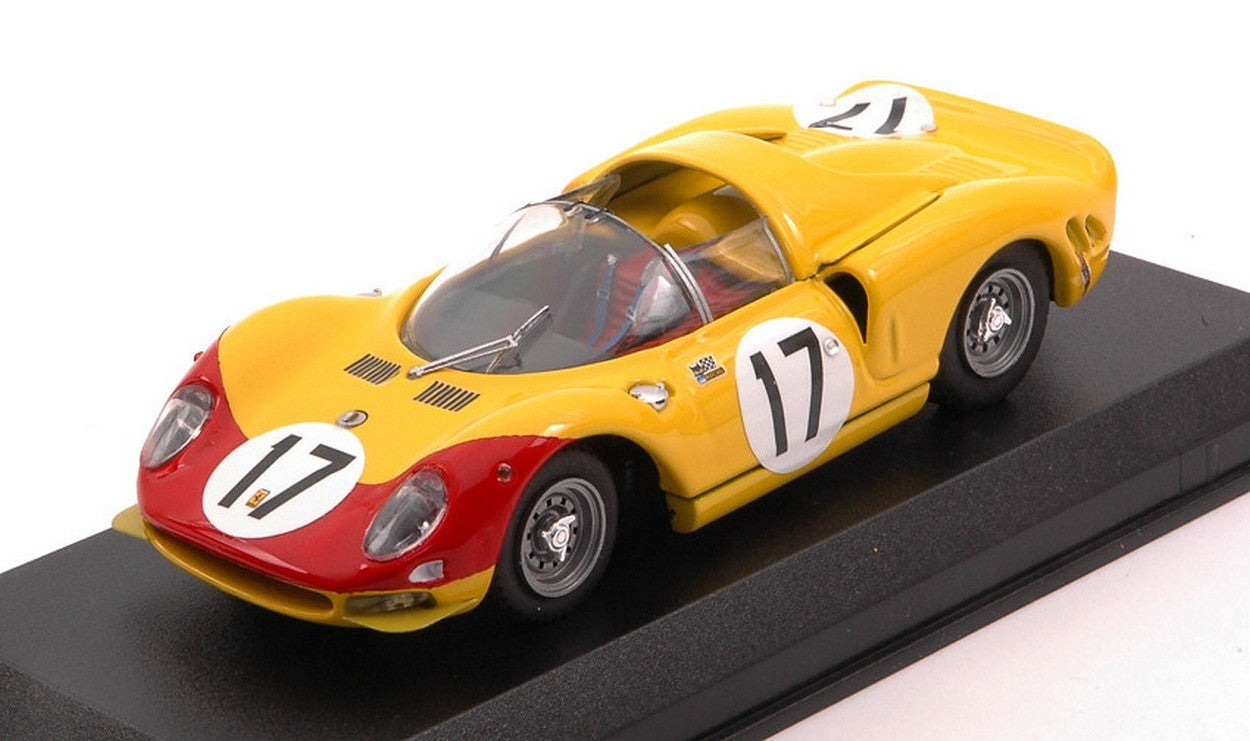 SCALE MODEL COMPATIBLE WITH FERRARI 365 P2 N.17 LM 1966 DUMAY-JEAN BEURLYS 1:43 BEST MODEL BT9103-2