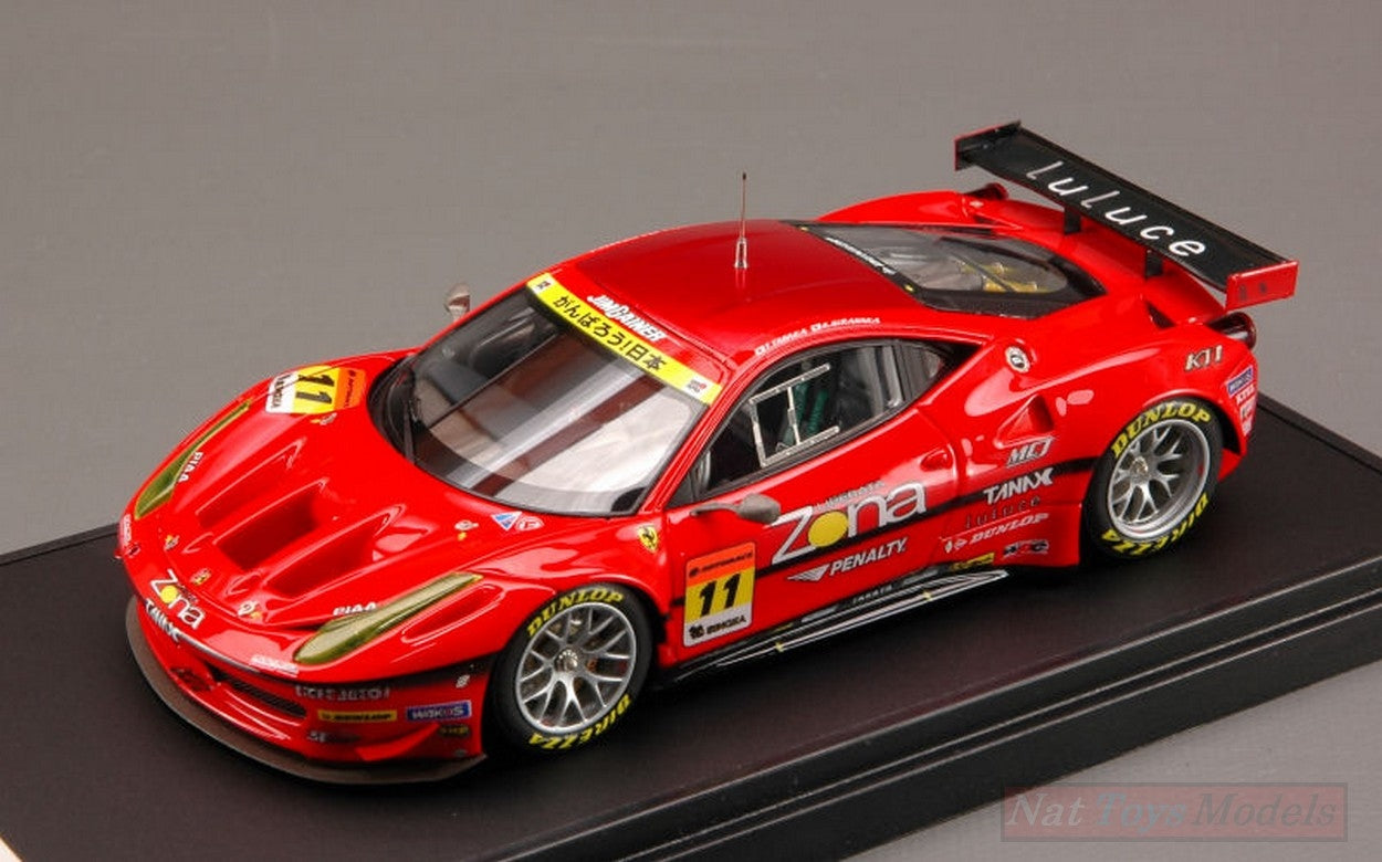 SCALE MODEL COMPATIBLE WITH FERRARI 458 GT2 N.11 SUPER GT 300 2011 1:43 (MAKE UP FOR EBBRO) EBBRO EB44678
