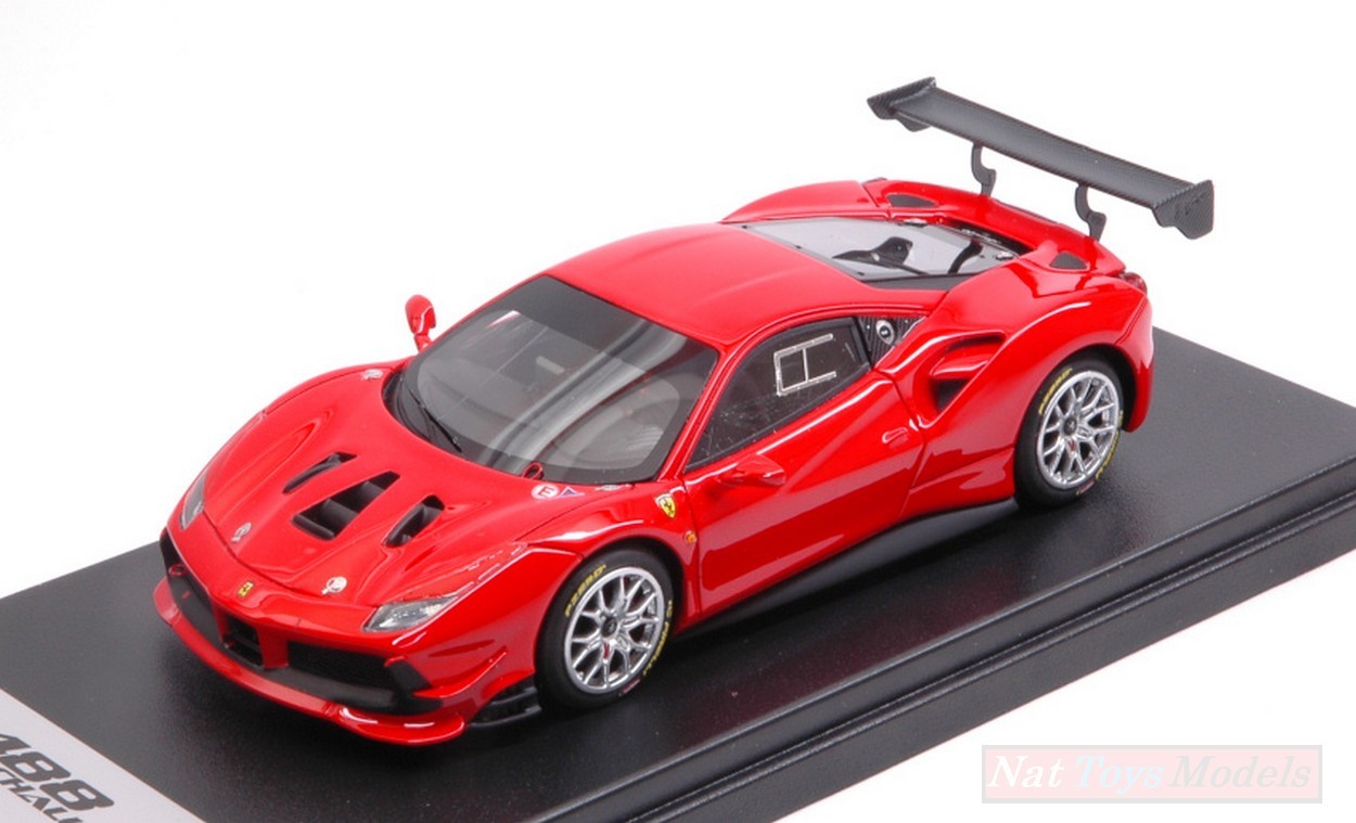 SCALE MODEL COMPATIBLE WITH FERRARI 488 CHALLENGE RED SCUDERIA 1:43 LOOKSMART LS476C