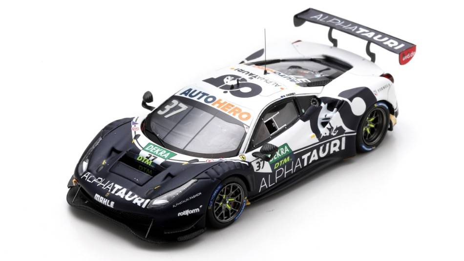 SCALE MODEL COMPATIBLE WITH FERRARI 488 GT3 EVO N.37 RED BULL ALPHA TAURI DTM 2022 N.CASSIDY 1:43 LOOKSMART LSRC157