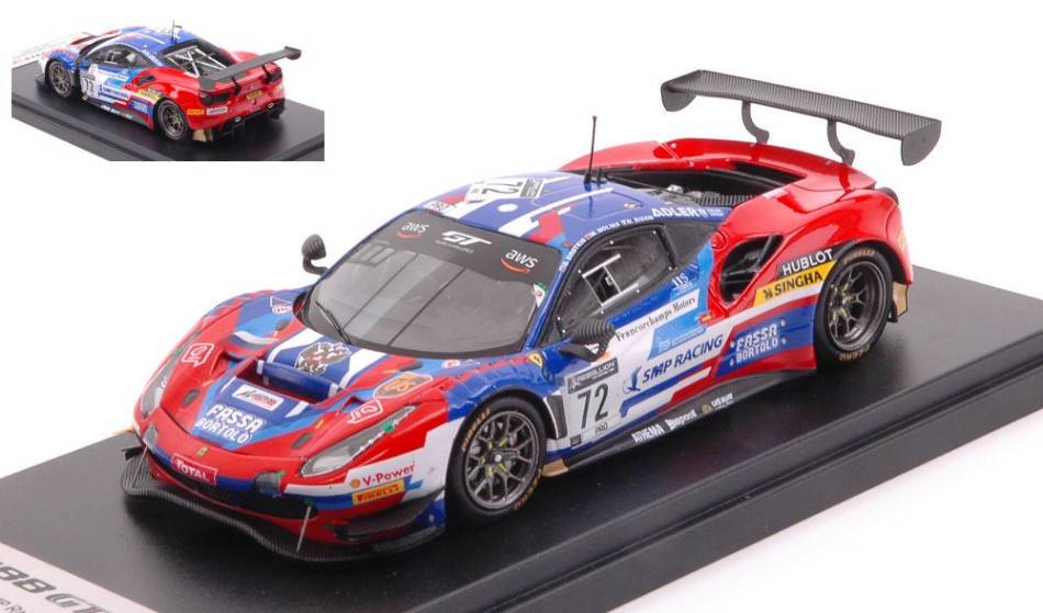 SCALE MODEL COMPATIBLE WITH FERRARI 488 GT3 EVO N.72 24H SPA 2020 MOLINA/SIROTKIN/RIGON 1:43 LOOKSMART LSRC085