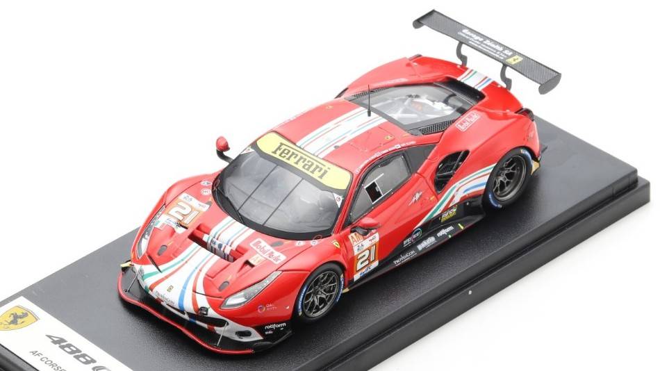 SCALE MODEL COMPATIBLE WITH FERRARI 488 GTE EVO AF CORSE N.21 LM 2022 MANN/ULRICH/VILANDER 1:43 LOOKSMART LSLM142