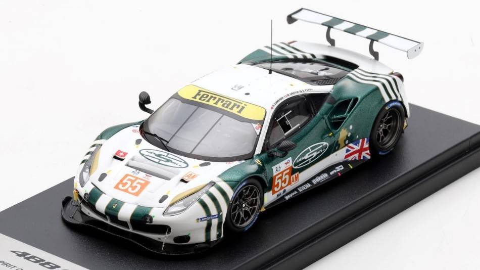 SCALE MODEL COMPATIBLE WITH FERRARI 488 GTE EVO SPIRIT OF RN55 LM 2022 CAMER./GRIFFIN/PEREL 1:43 LOOKSMART LSLM144