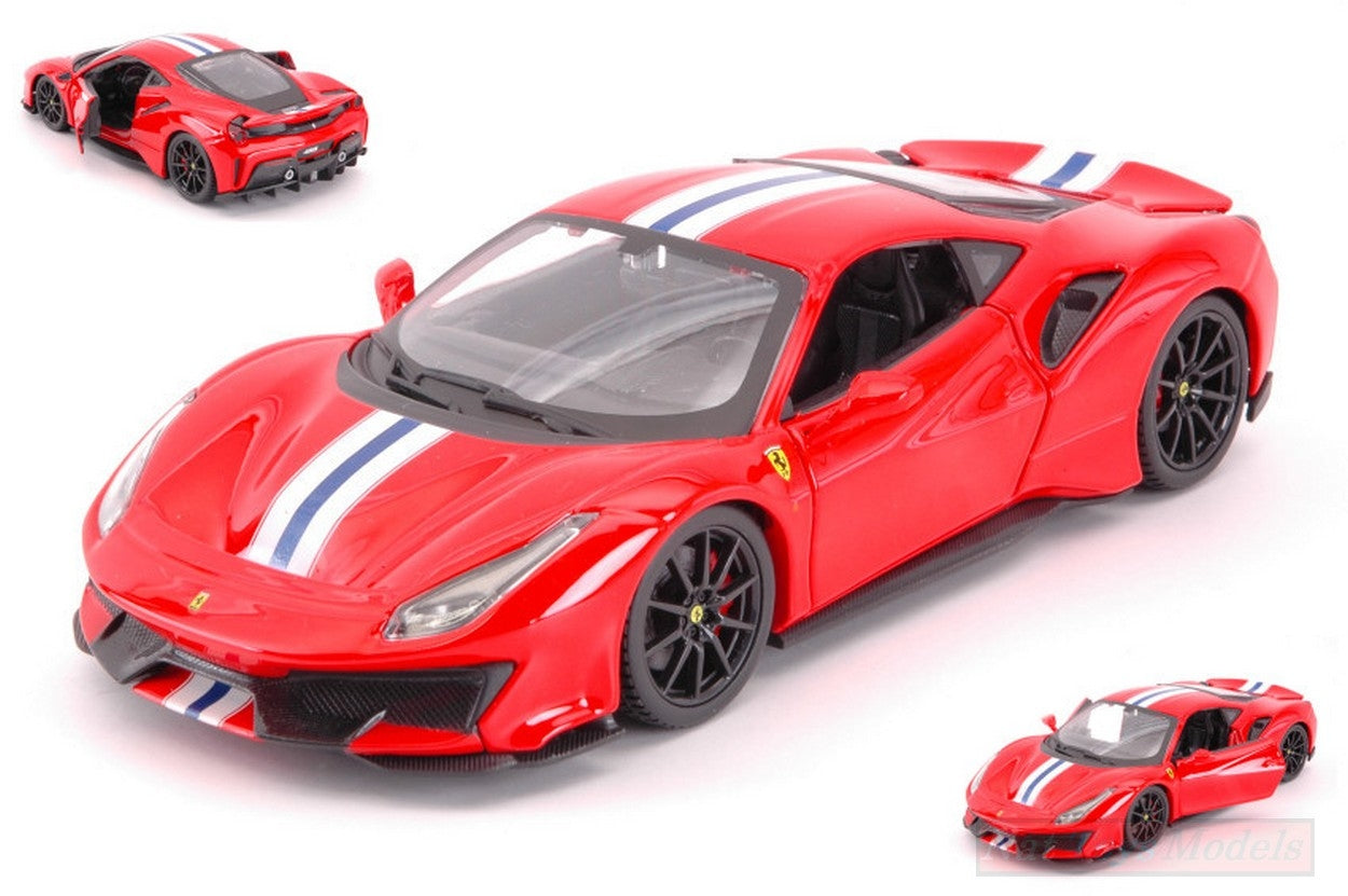 SCALE MODEL COMPATIBLE WITH FERRARI 488 PISTA 1:24 BURAGO BU26026