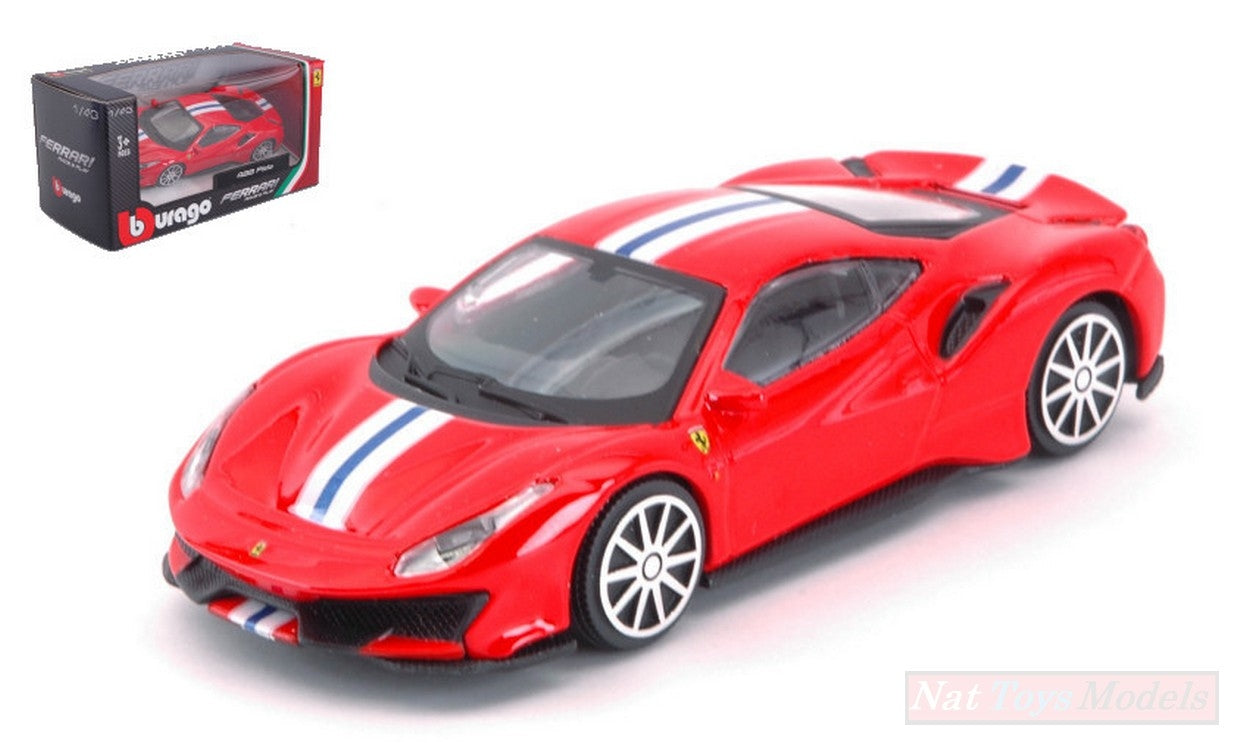 SCALE MODEL COMPATIBLE WITH FERRARI 488 PISTA 1:43 BURAGO BU36052