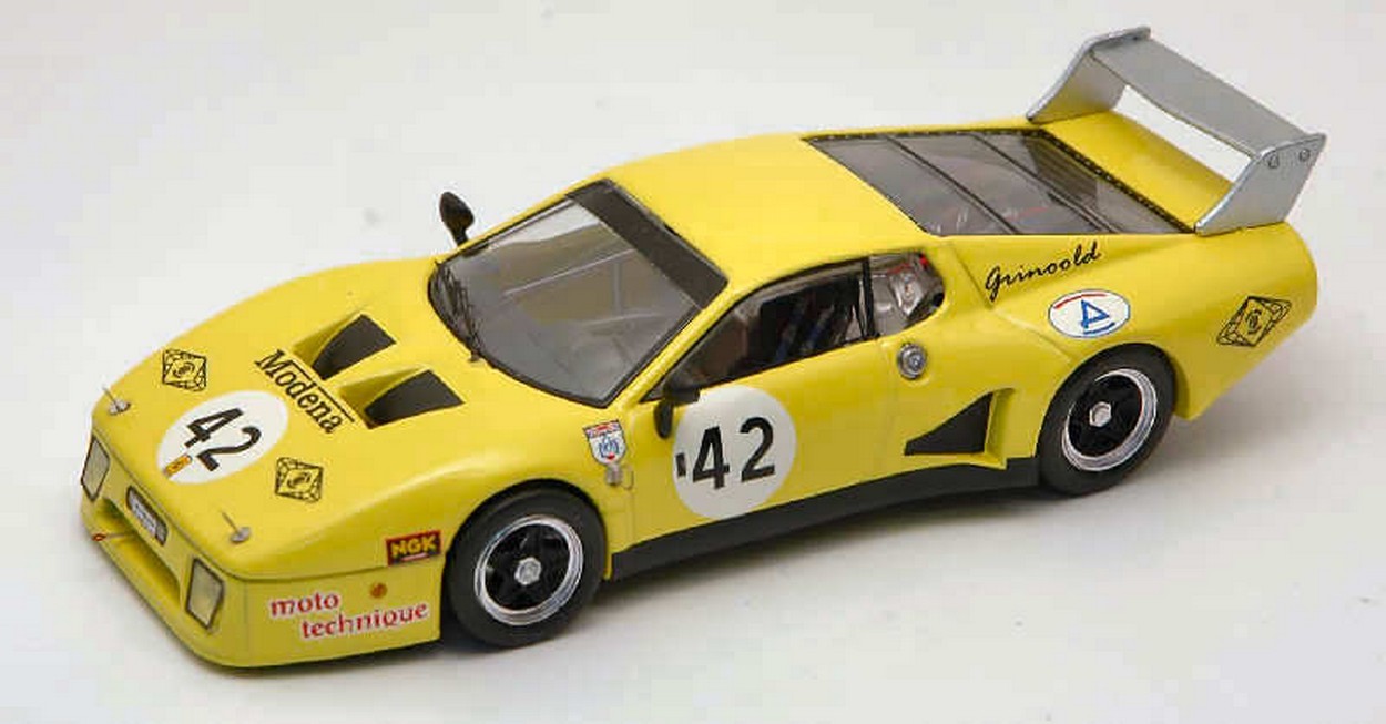 SCALE MODEL COMPATIBLE WITH FERRARI 512 BB N.42 DNF 6 H SILVERSTONE 1981 BOND-BELL-GRISWOLD 1:43 BEST MODEL BT9336