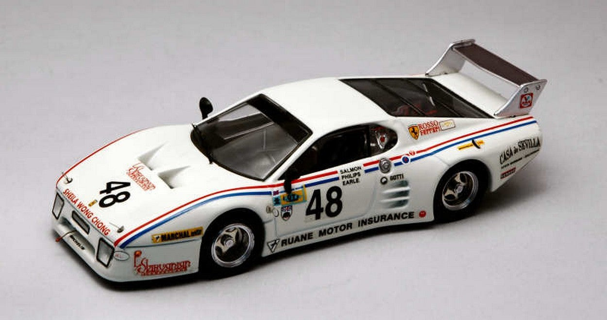 SCALE MODEL COMPATIBLE WITH FERRARI 512 BB N.48 DNF LM 1981 PHILLIPS-SALMON-EARLE 1:43 BEST MODEL BT9330