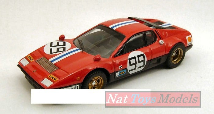 SCALE MODEL COMPATIBLE WITH FERRARI 512 BB N.99 56th LM 1975 GUITTENY-BUCKNUM-FACETTI-GAGLIARDI 1:43 BEST BT9407