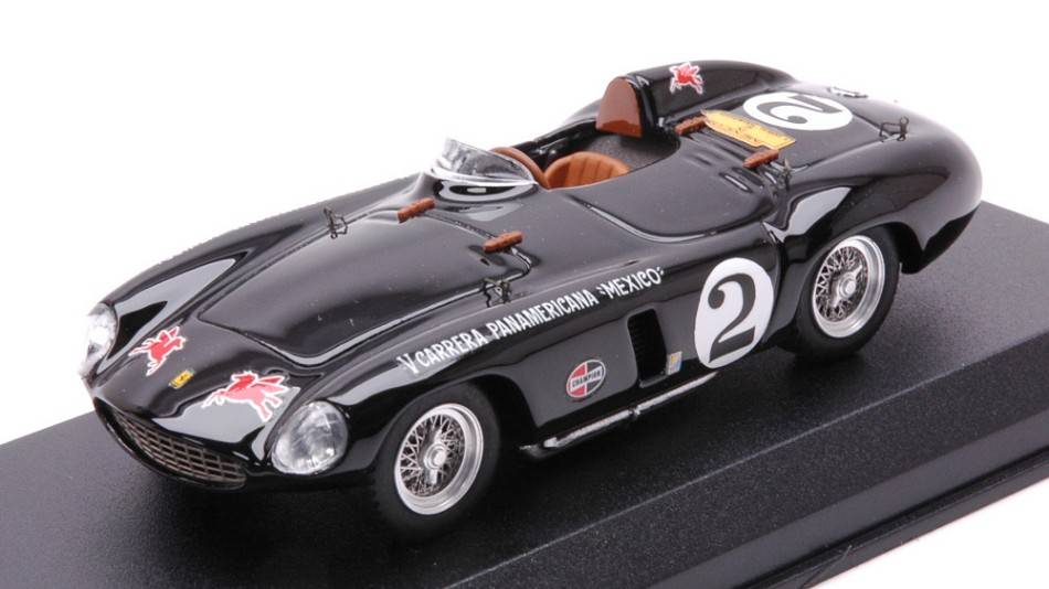 SCALE MODEL COMPATIBLE WITH FERRARI 750 MONZA N.2 CARRERA PANAMERICANA 1954 ALFONSO DE PORTAGO 1:43 ART MODEL AM0366-2