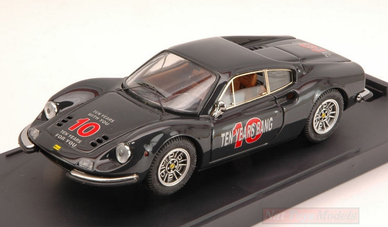 MODELE REDUIT COMPATIBLE AVEC FERRARI DINO 246 GT DIX ANS BANG LIMITED 1:43 BANG BG1035