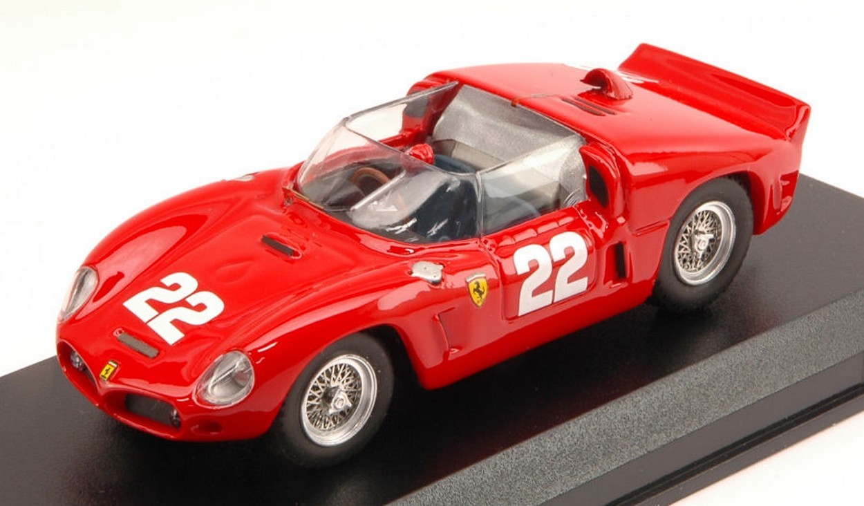 SCALE MODEL COMPATIBLE WITH FERRARI DINO 246 SP N.22 LM TEST 1961 VON TRIPS-HILL-MAIRESSE 1:43 ART MODEL AM0260