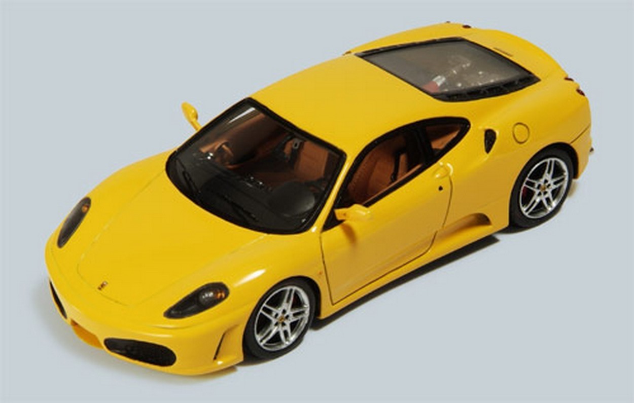 SCALE MODEL COMPATIBLE WITH FERRARI F 430 2004 YELLOW 1:43 RED LINE RL044