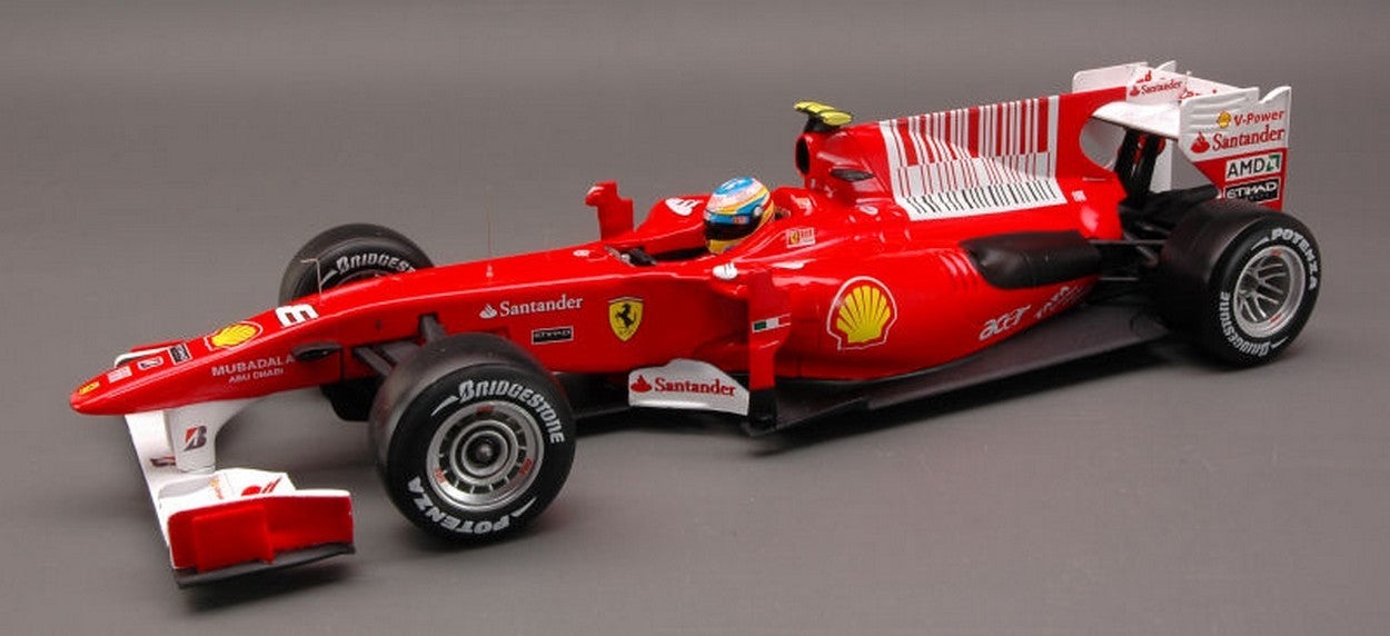 modellino IN SCALA COMPATIBILE CON Ferrari F10 Alonso 2010 Barhain GP 1:18 Elite Hot Wheels HWT6287