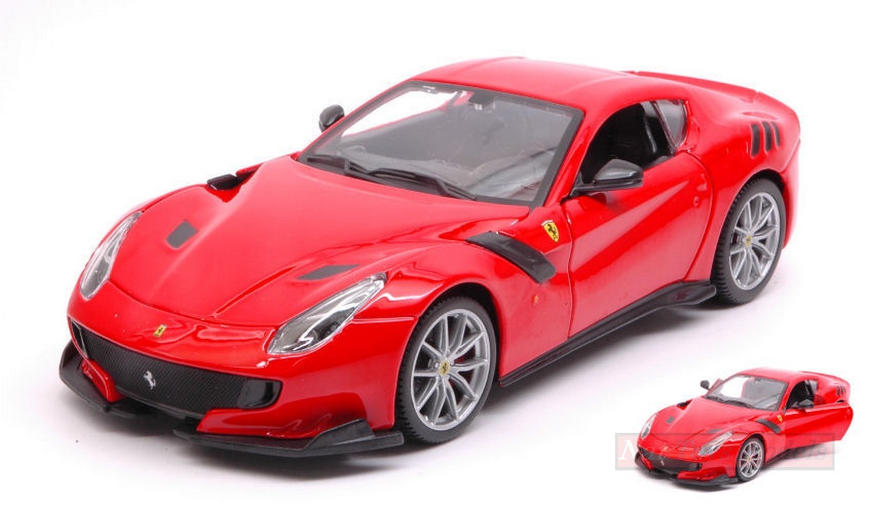 SCALE MODEL COMPATIBLE WITH FERRARI F12 TDF 2016 RED 1:24 BURAGO BU26021R