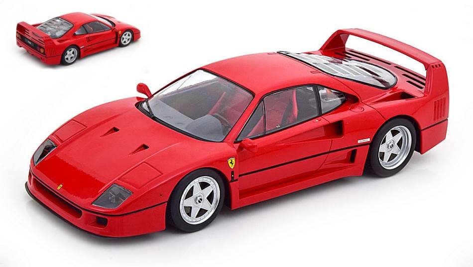 SCALE MODEL COMPATIBLE WITH FERRARI F40 RED SEATS 1987 RED 1:18 KK SCALE KKDC180694