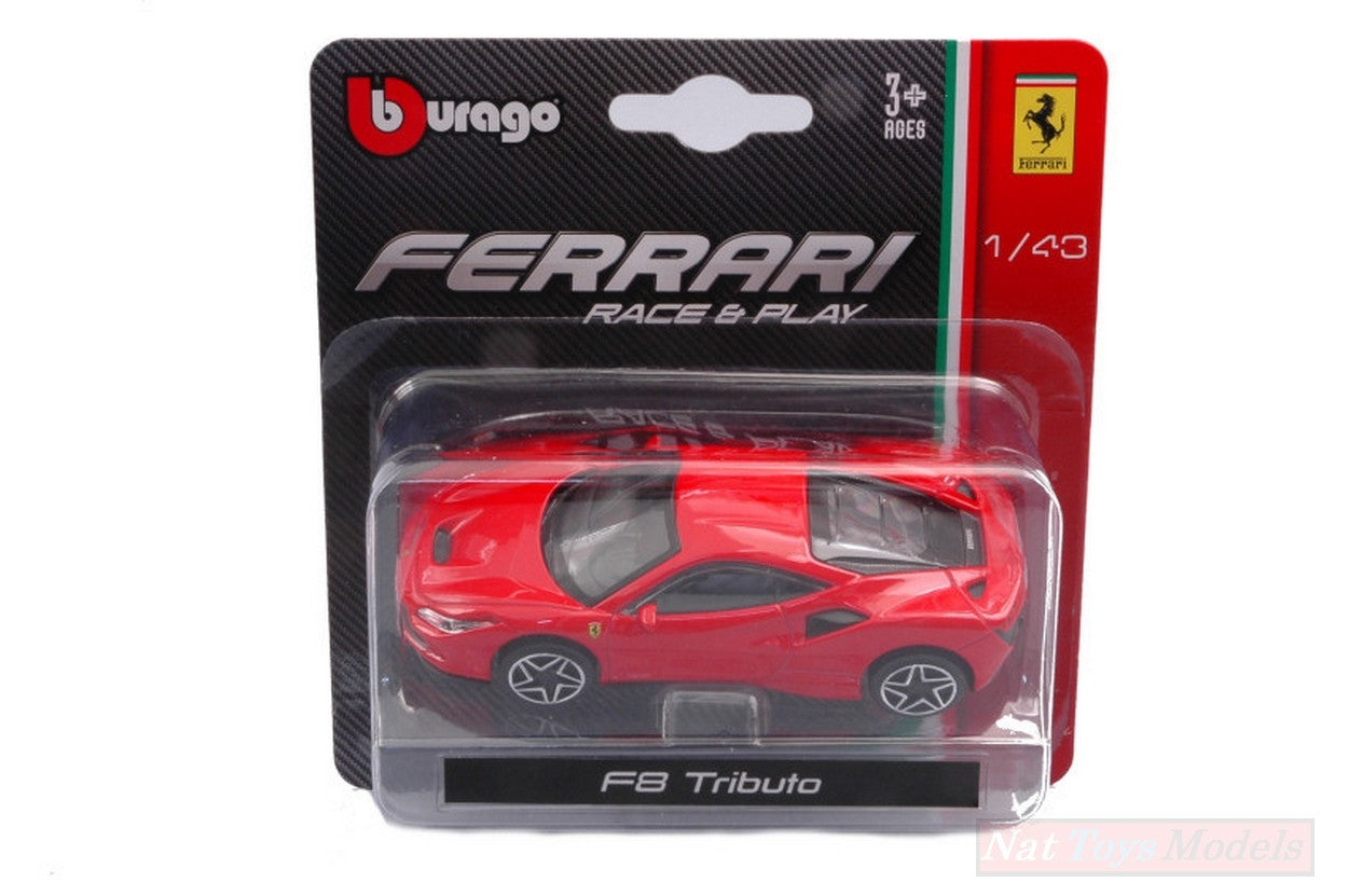 SCALE MODEL COMPATIBLE WITH FERRARI F8 TRIBUTO 2019 1:43 BURAGO BU36054R