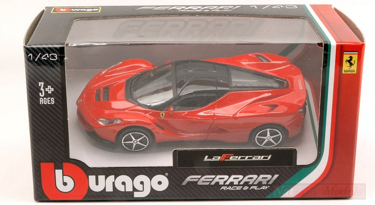 SCALE MODEL COMPATIBLE WITH FERRARI LA FERRARI 2013 RED 1:43 BURAGO BU31137