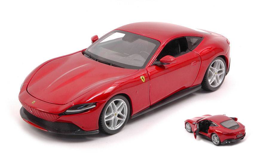 SCALE MODEL COMPATIBLE WITH FERRARI ROMA RED 1:24 BURAGO BU26029R MODEL