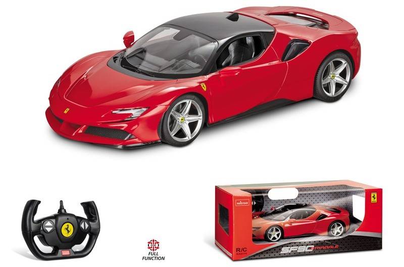 MODELLINO IN SCALA COMPATIBILE CON FERRARI SF90 STRADALE RADIOCOMANDO 1:14 MONDO MOTORS MM63659