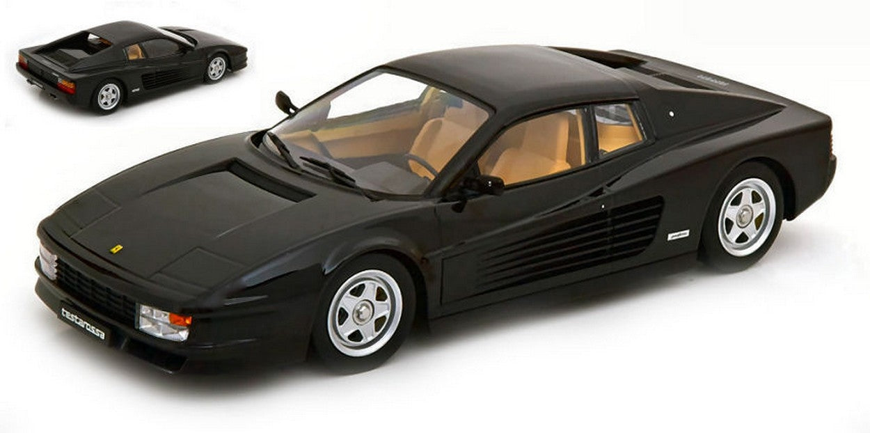 SCALE MODEL COMPATIBLE WITH FERRARI TESTAROSSA 1986 BLACK 1:18 KK SCALE KKDC180512