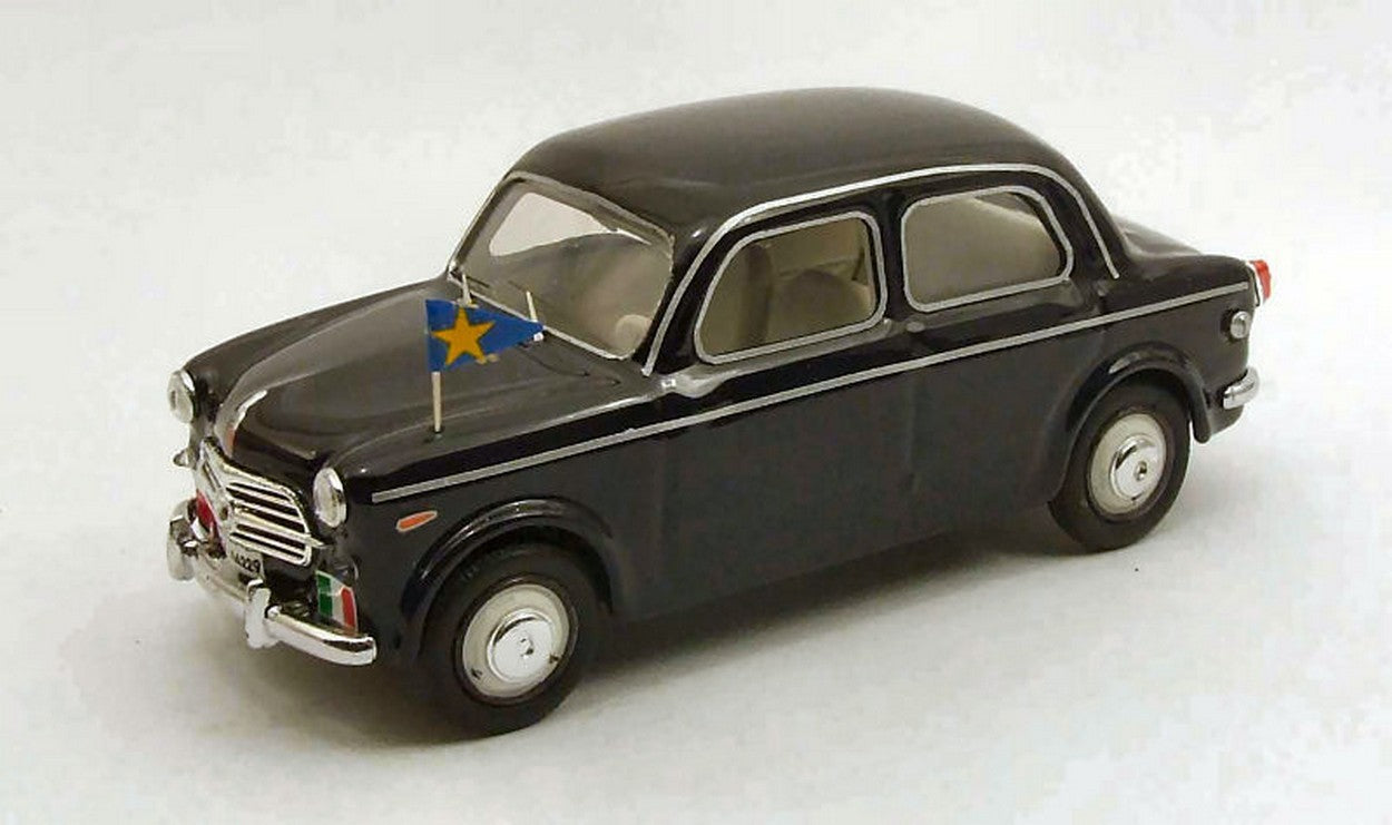 SCALE MODEL COMPATIBLE WITH FIAT 1100-103 TV ITALIAN ARMY 1955 GENERAL'S CAR 1:43 RIO RI4359